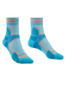 Bridgedale Ladies UltraLight T2 cooolmax 3/4 crew light blue